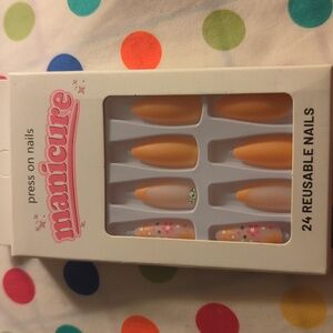 Fake nails manicure set cute